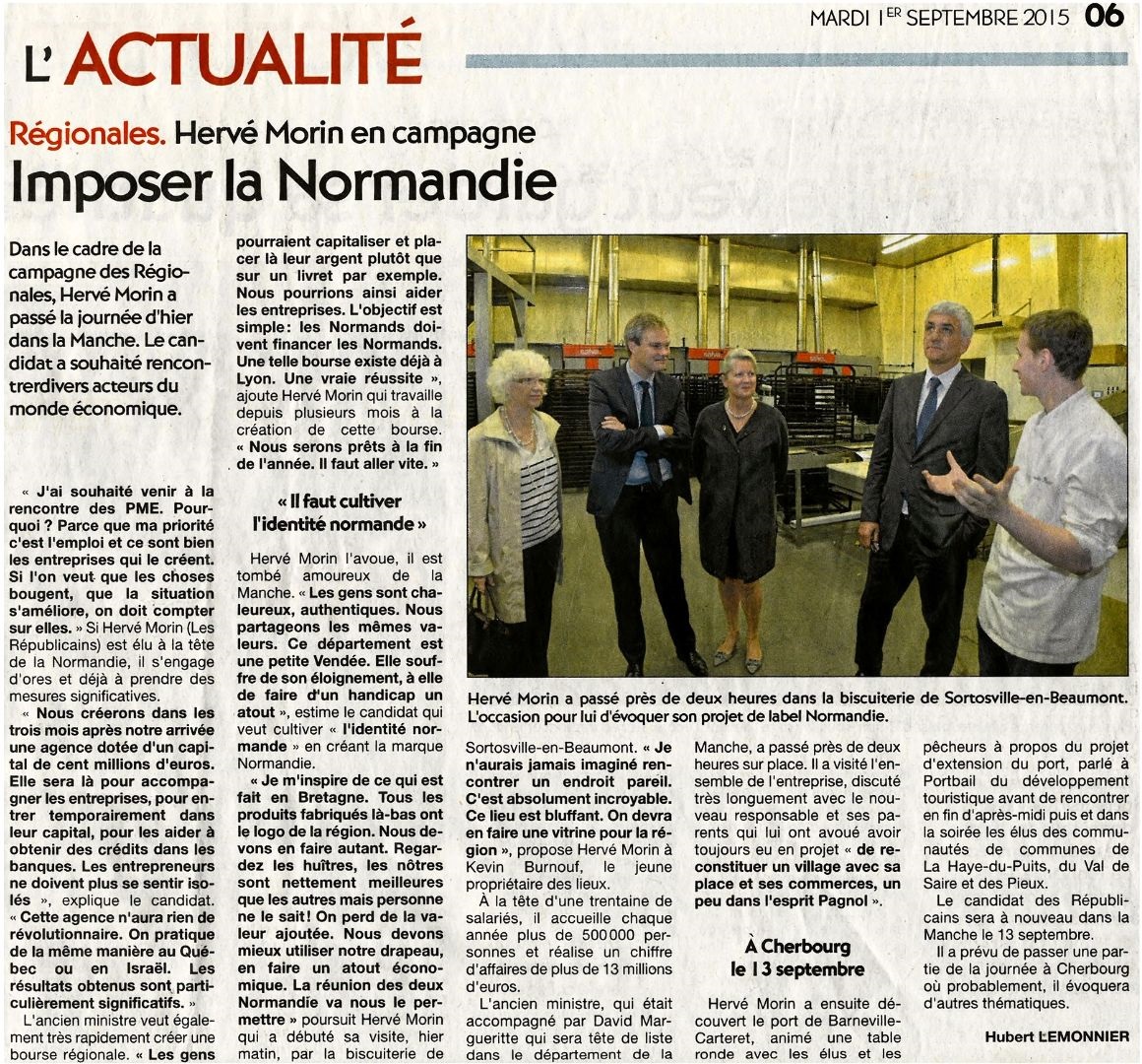 La Presse de la Manche - septembre 2015